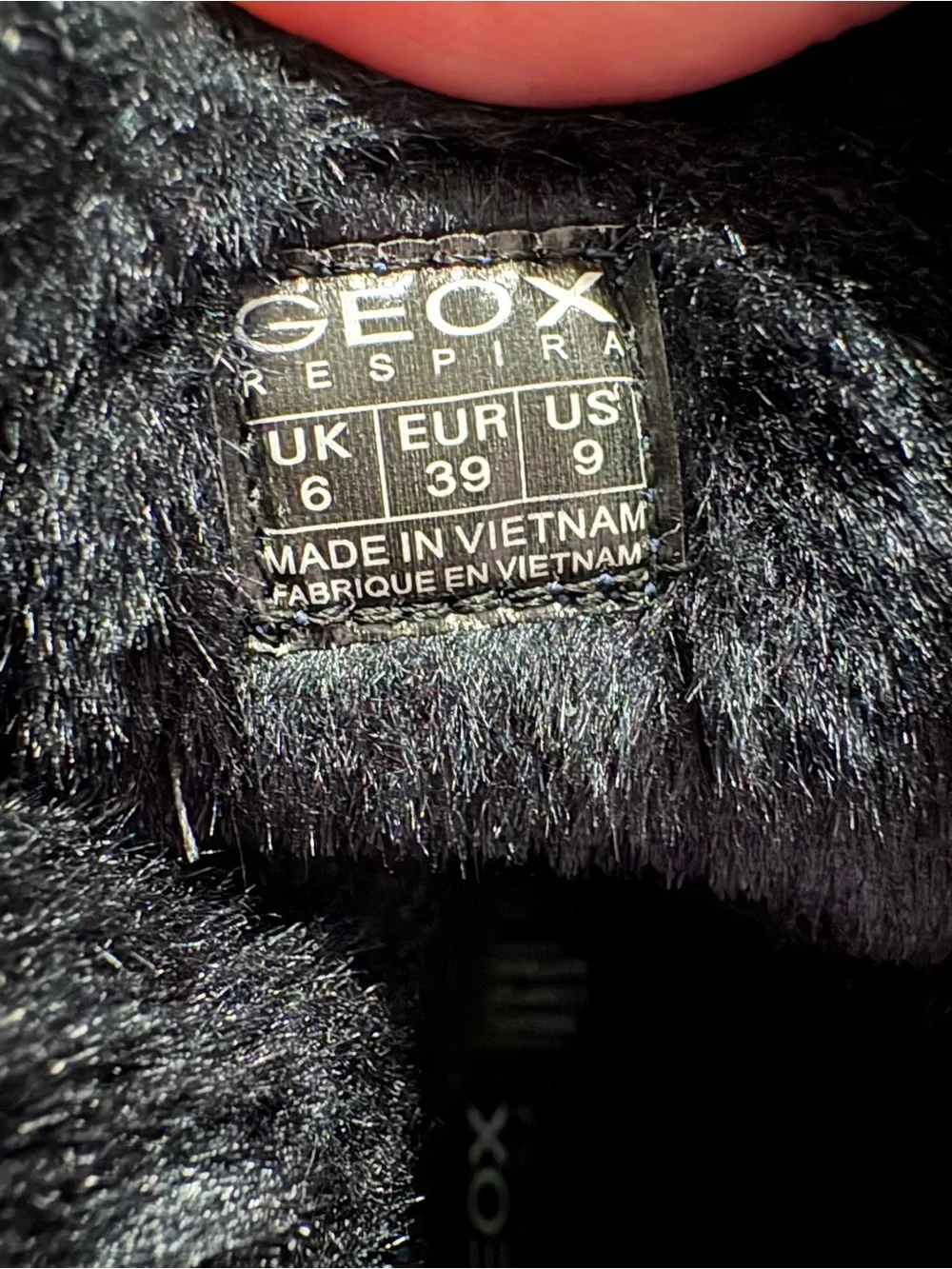 Geox Amphibiox Respira Black Suede Waterproof Faux-Fur Winter Ankle Boots